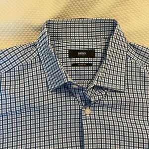 Hugo Boss Blue Dress Shirt